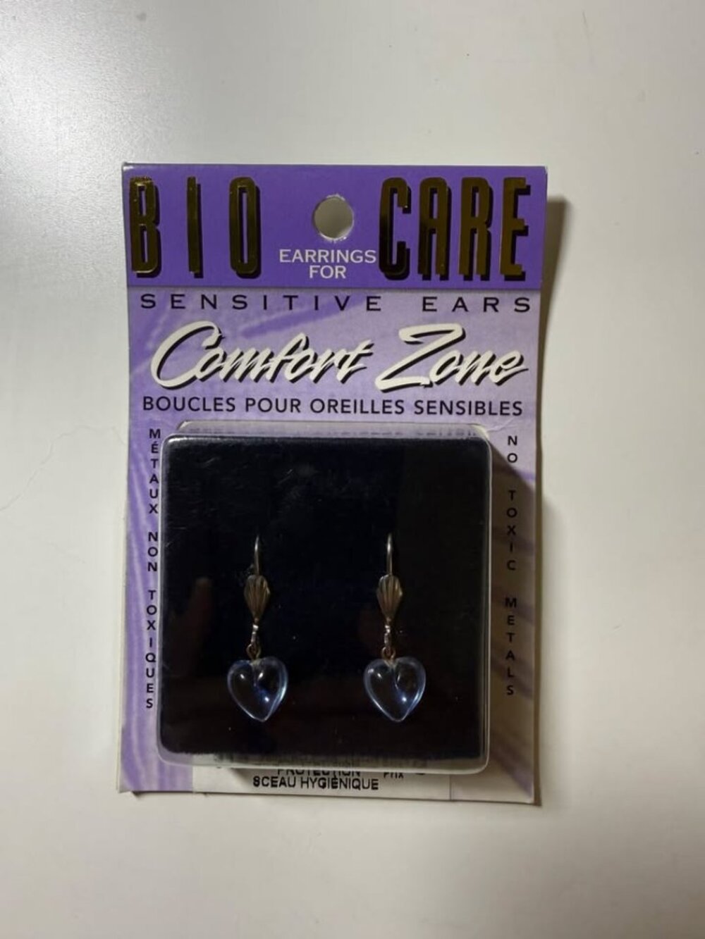 Bio-Care Heart Earrings for Sensitive Ears